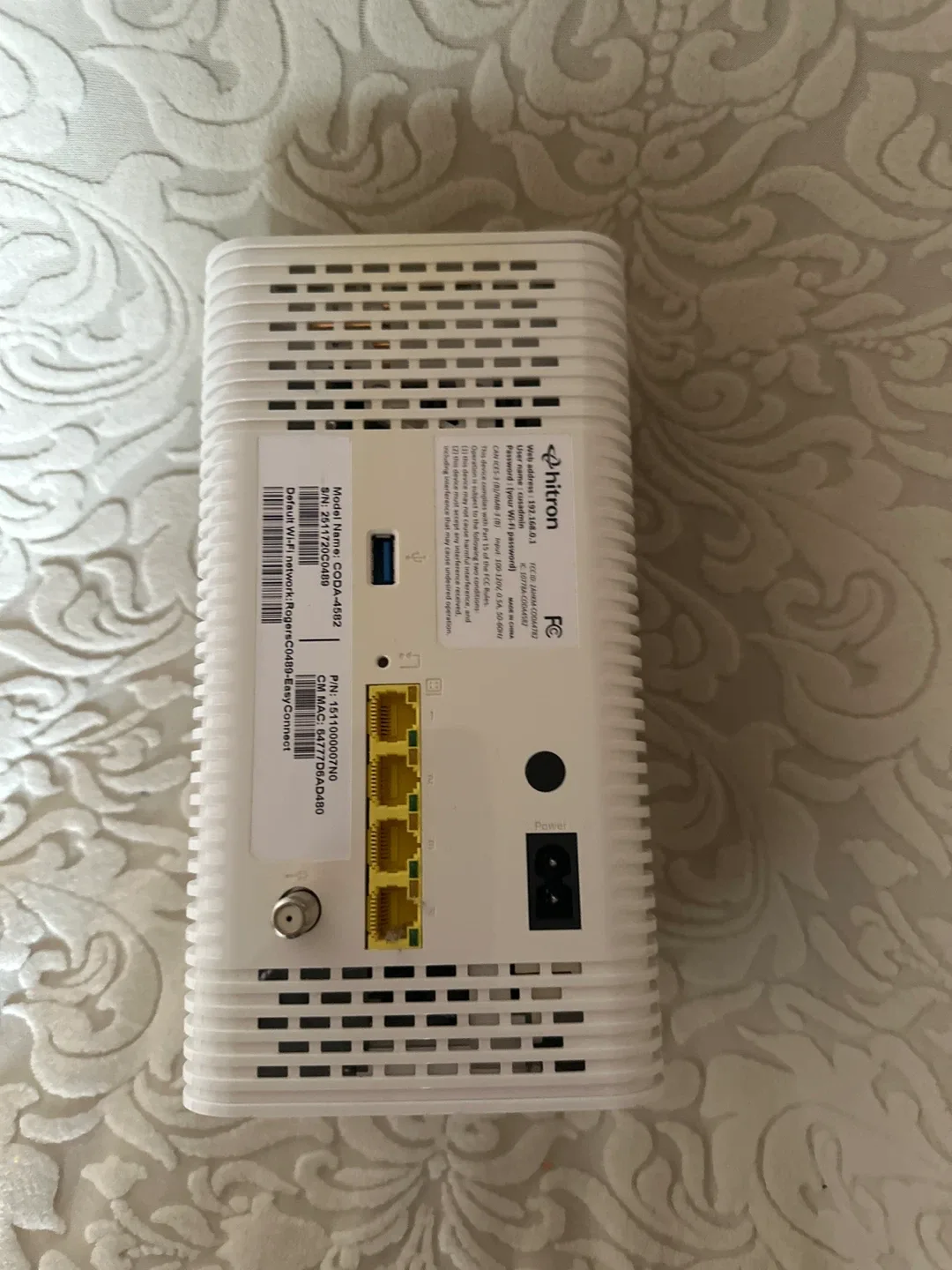 Hitron CODA-4682 Modem image indicator(4)