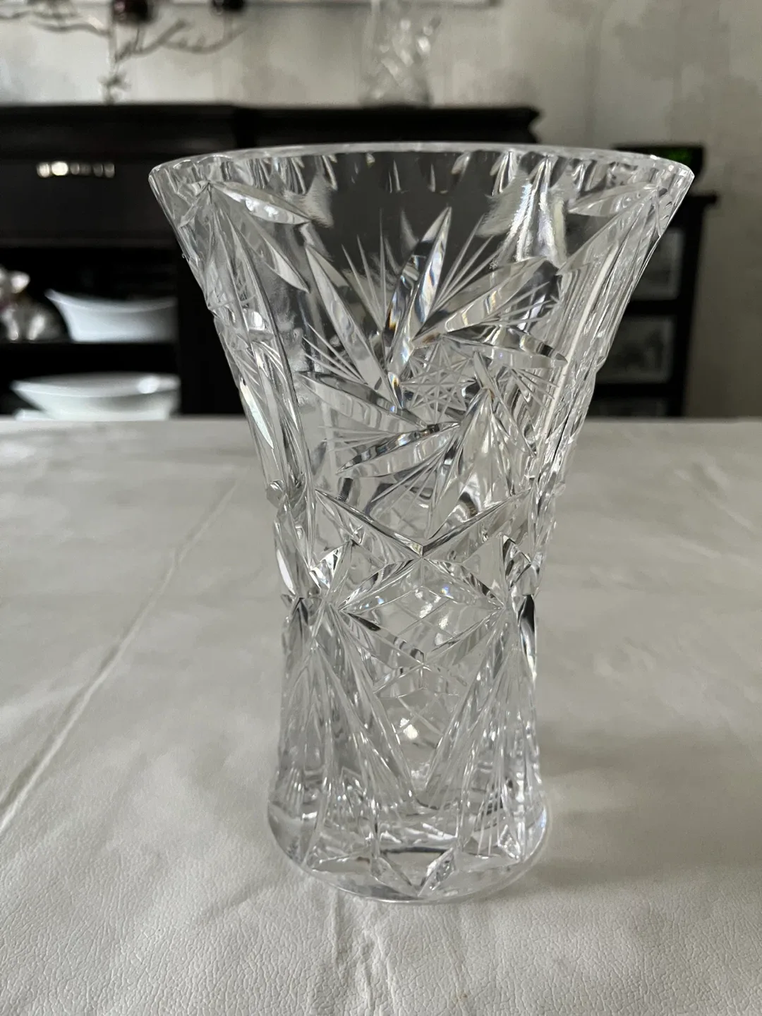 Crystal Pin Wheel Vase