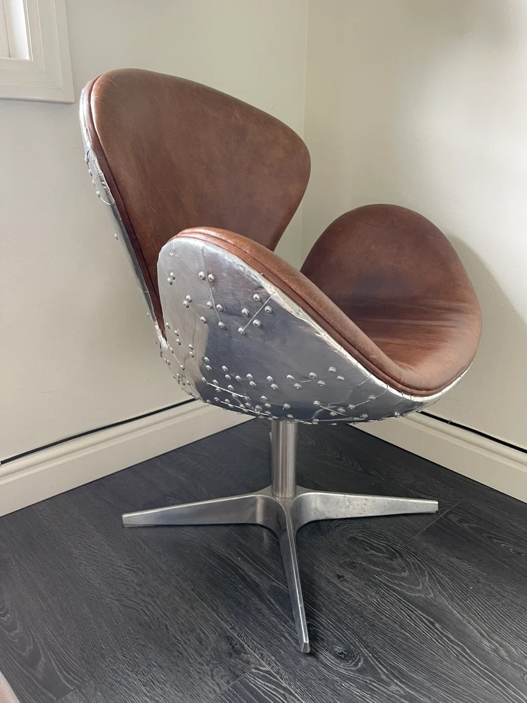 Aviator Antique Leather Office Chair thumbnail