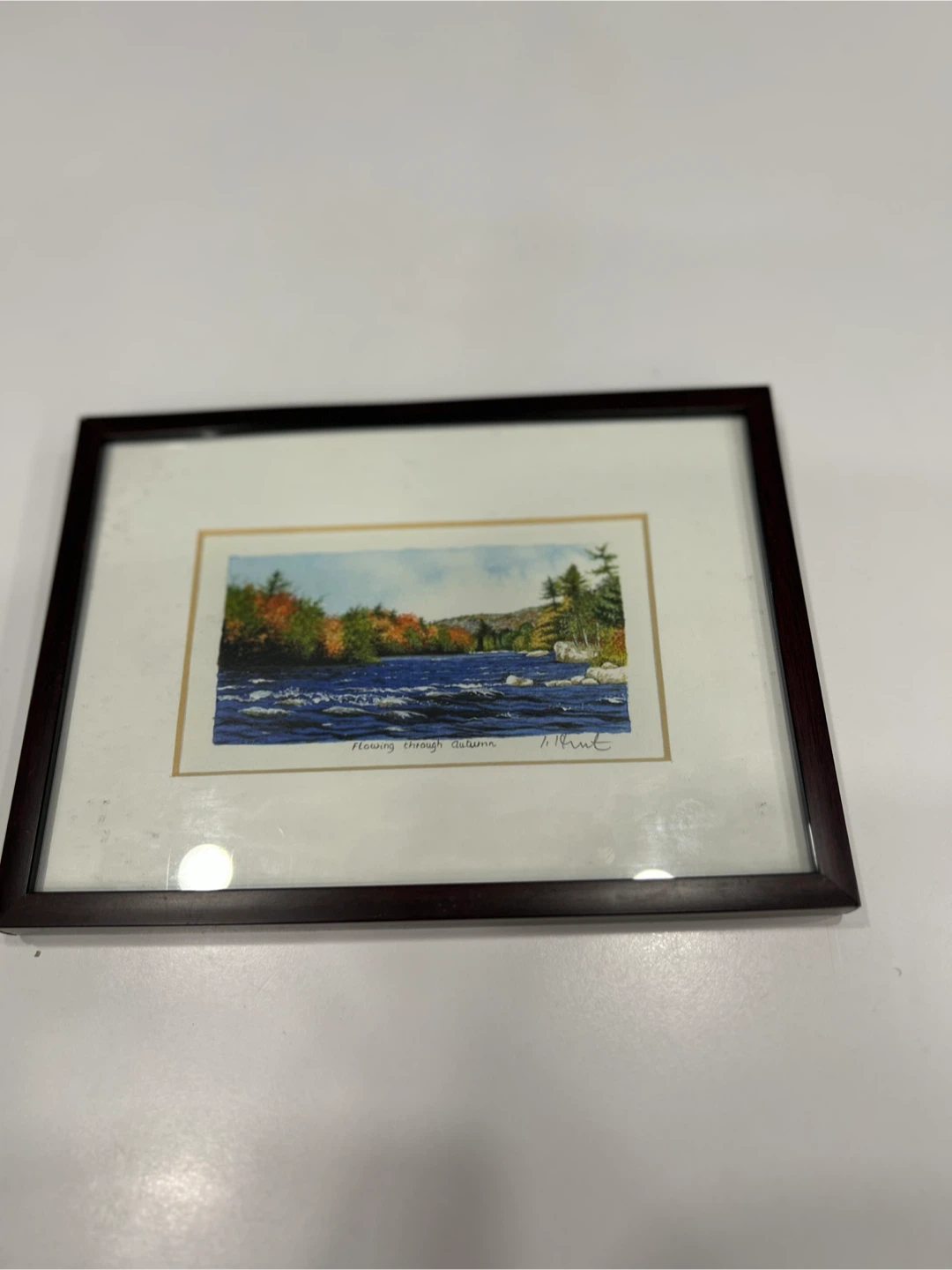 Framed 'Flowing Through Autumn' Print - photo 2