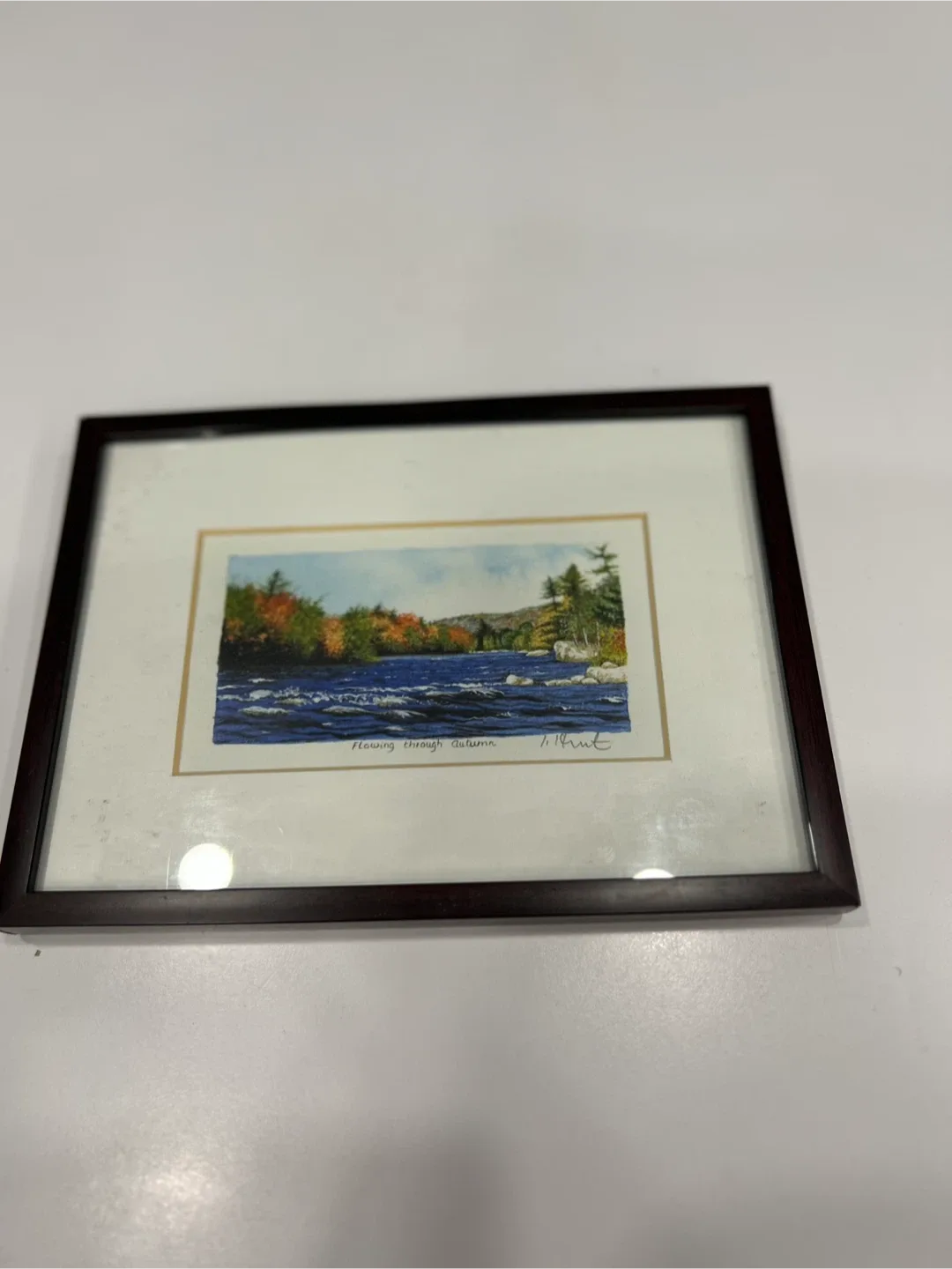 Framed 'Flowing Through Autumn' Print image indicator(2)