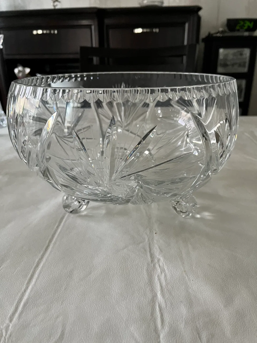 Crystal Bowl with Three Legs
