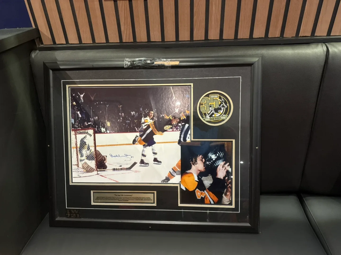 Bobby Orr "The Goal" 35th Anniversary Framed Photo