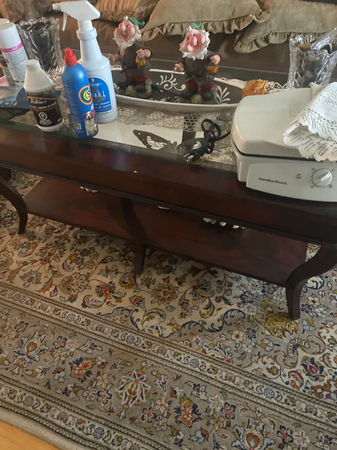 Coffee Table - Wood & Glass image indicator(3)