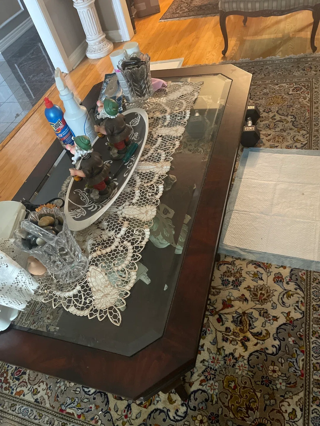 Coffee Table - Wood & Glass image indicator(2)