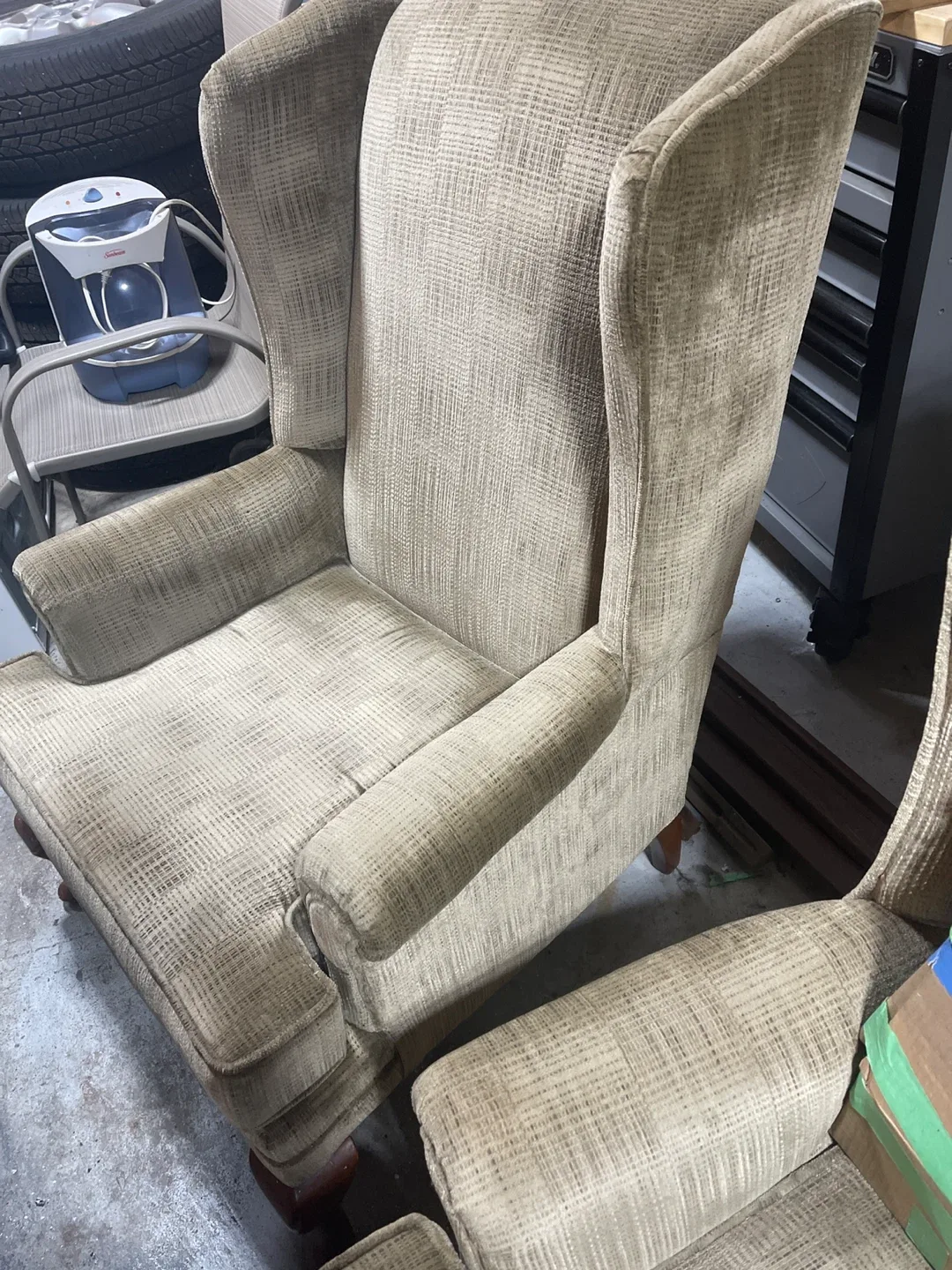 Wingback Armchair - Beige 2 image indicator(3)