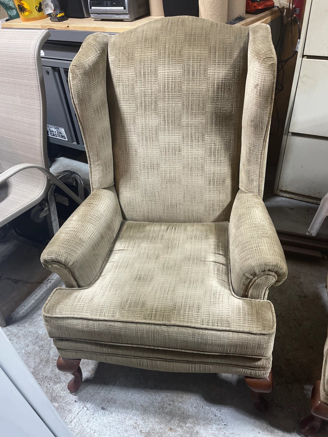 Wingback Armchair - Beige 2