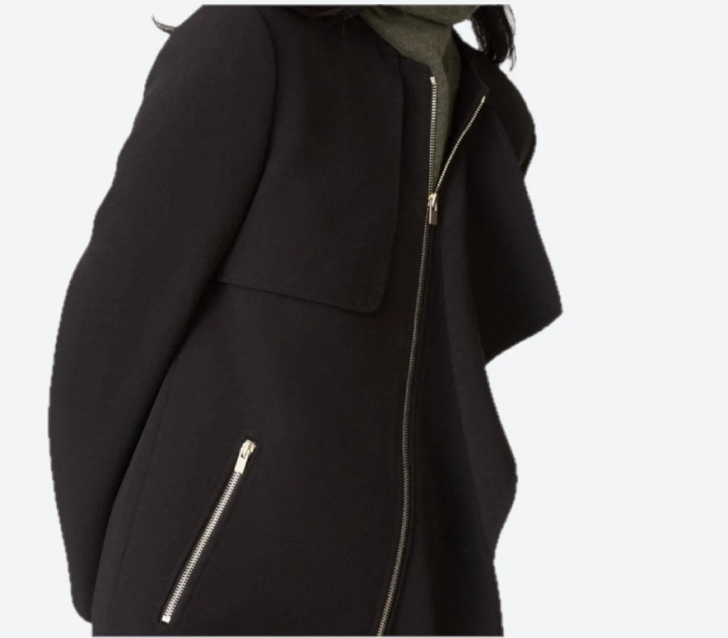 Club Monaco Roenna Collarless Black Trench image indicator(2)