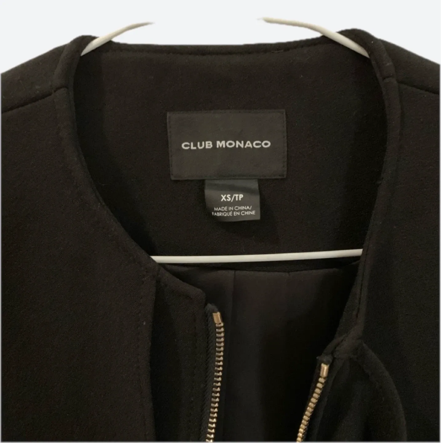 Club Monaco Roenna Collarless Black Trench image indicator(9)