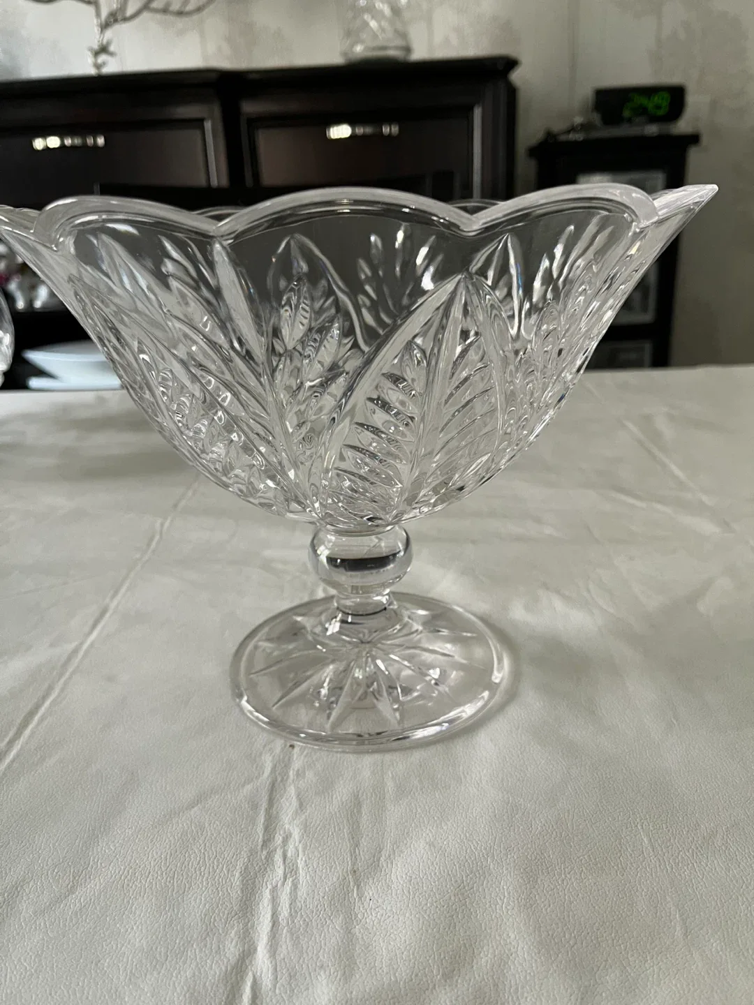 Crystal Glass Fruit Bowl