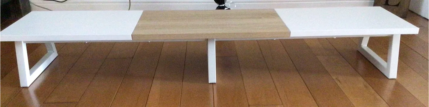 White & Wood Monitor Stand Riser image indicator(3)