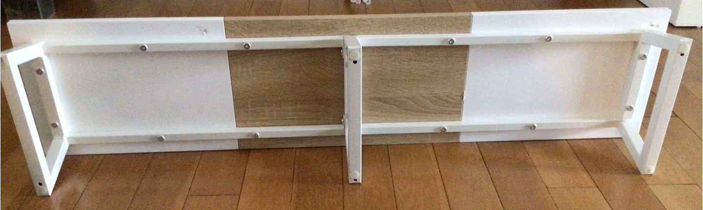 White & Wood Monitor Stand Riser image indicator(4)