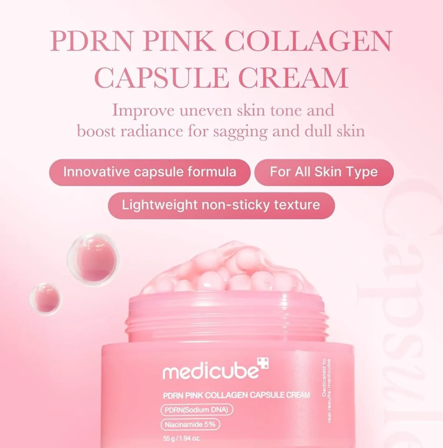 Medicube PDRN Pink Collagen Capsule Cream image indicator(2)