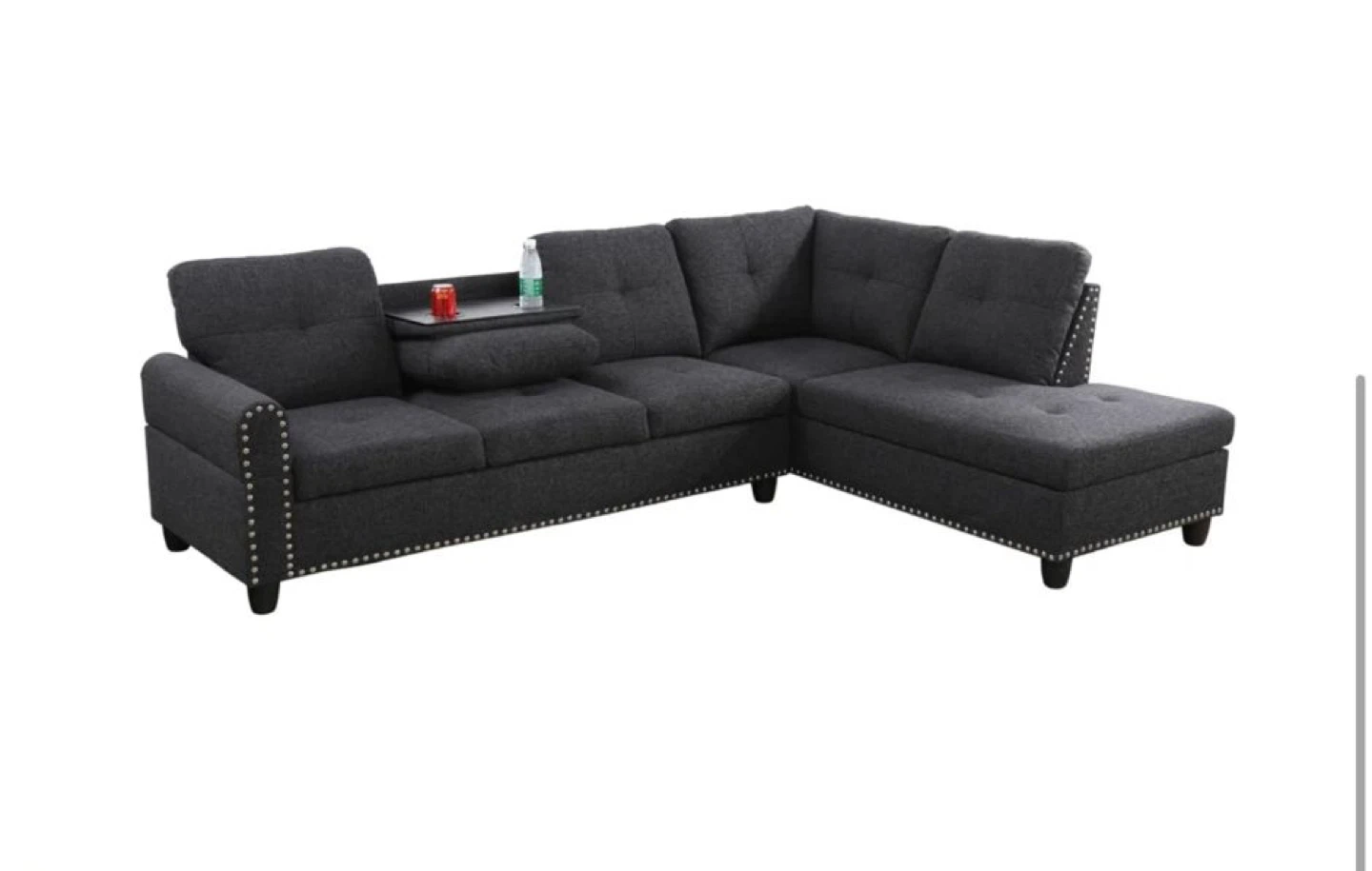 Grey Sectional Sofa with Left Arm Sofa & Right Arm Chaise