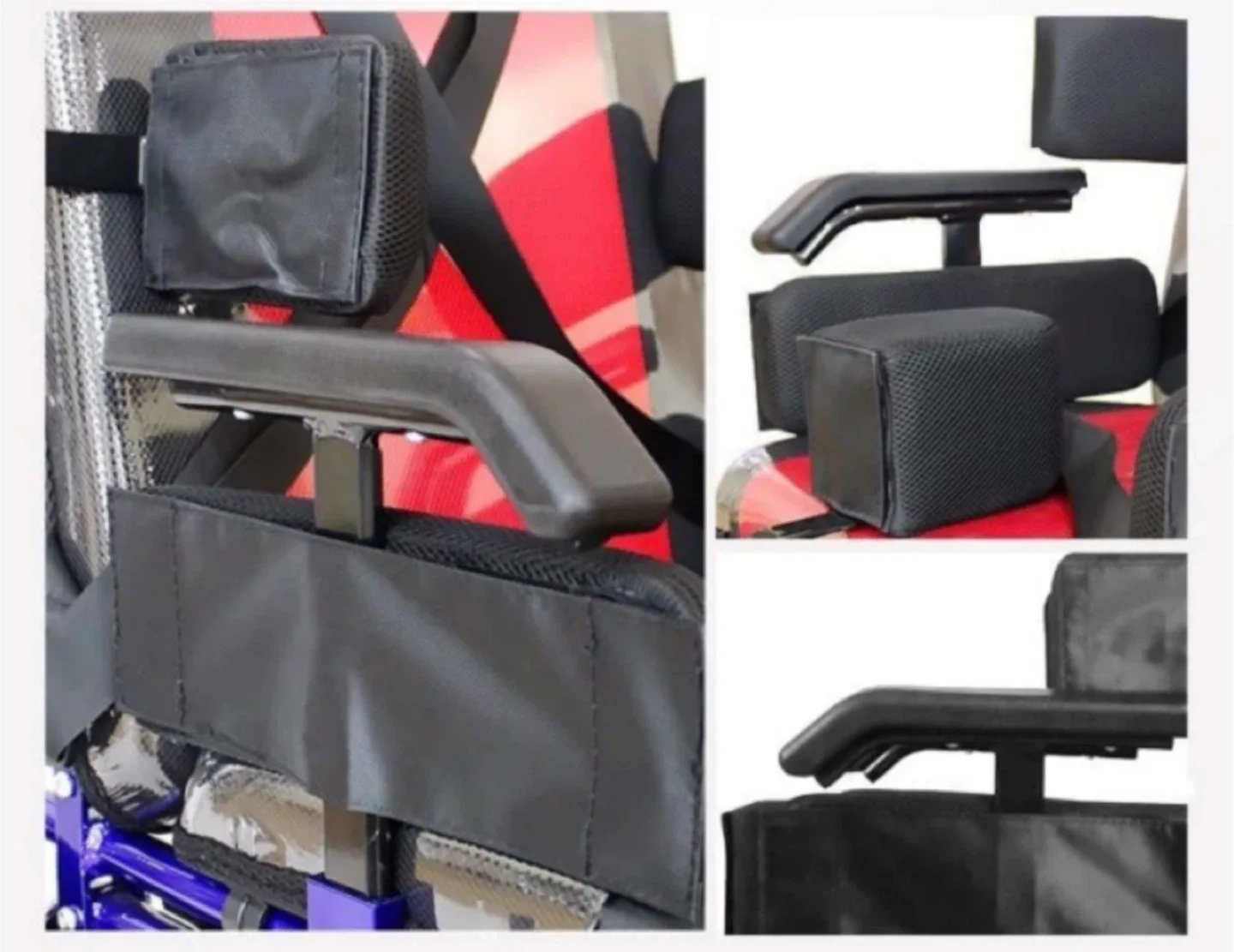 Adaptive Positioning Wheelchair - Red & Black image indicator(3)