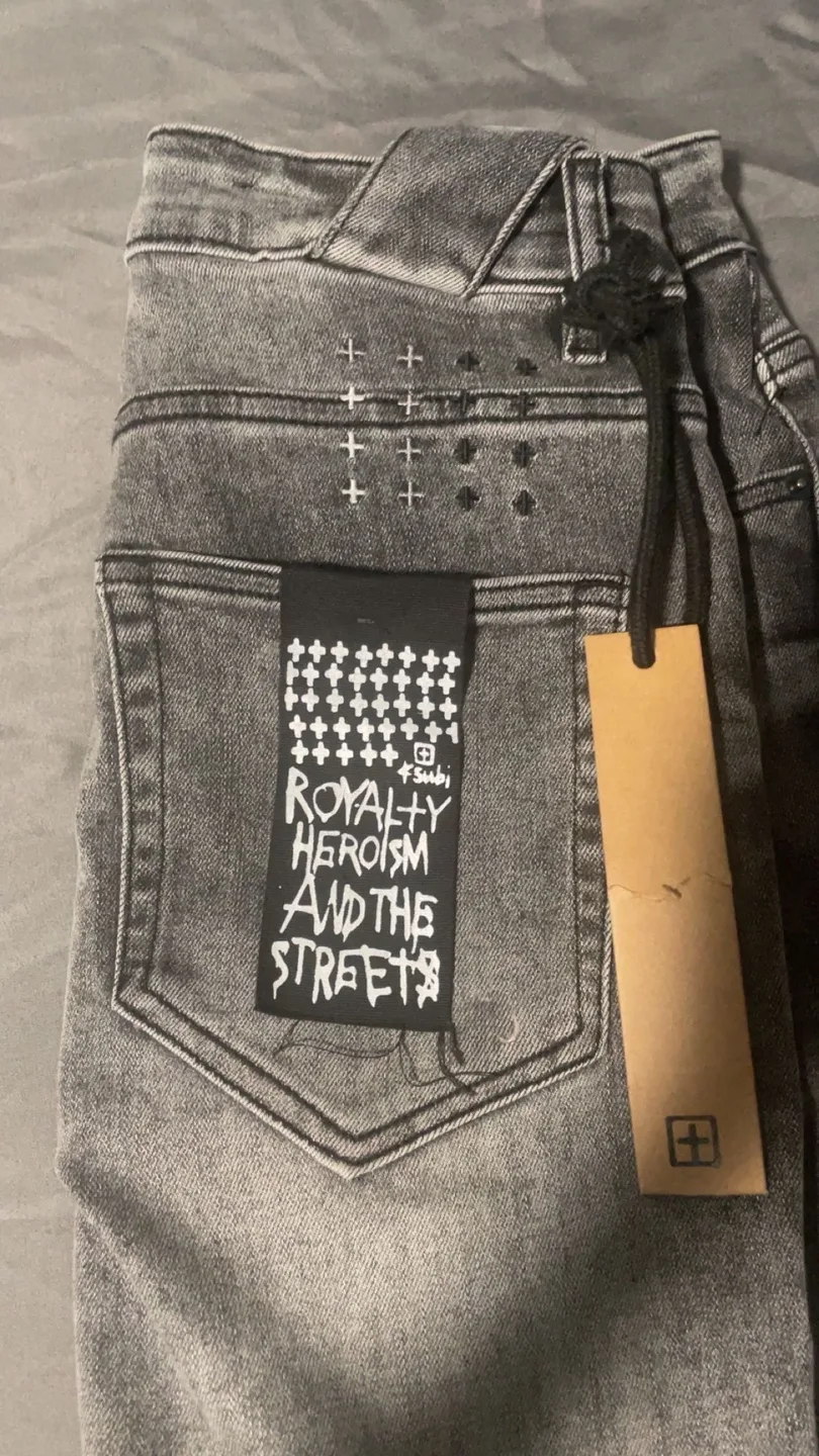 Ksubi Grey Distressed Jeans image indicator(2)