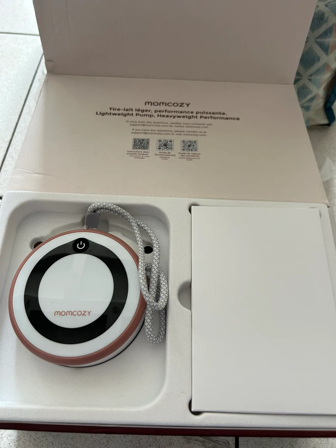 New open box- Momcozy V1 Pro Breast Pump - Cozy Red image indicator(5)