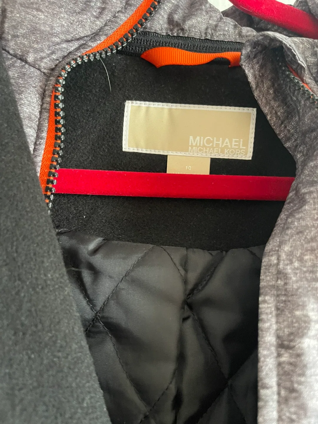 Michael Kors Black Wool Blend Pea Coat - Size 10 image indicator(4)