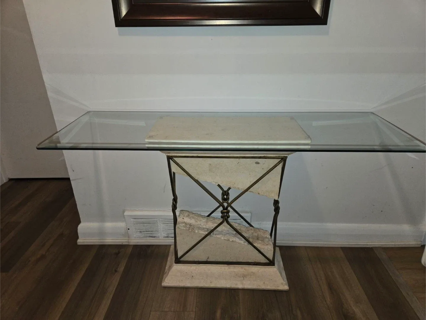 Glass Top Accent Table