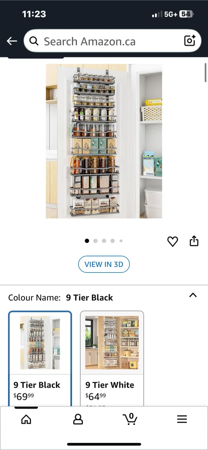 9-Tier Over The Door Organizer - Black image indicator(5)