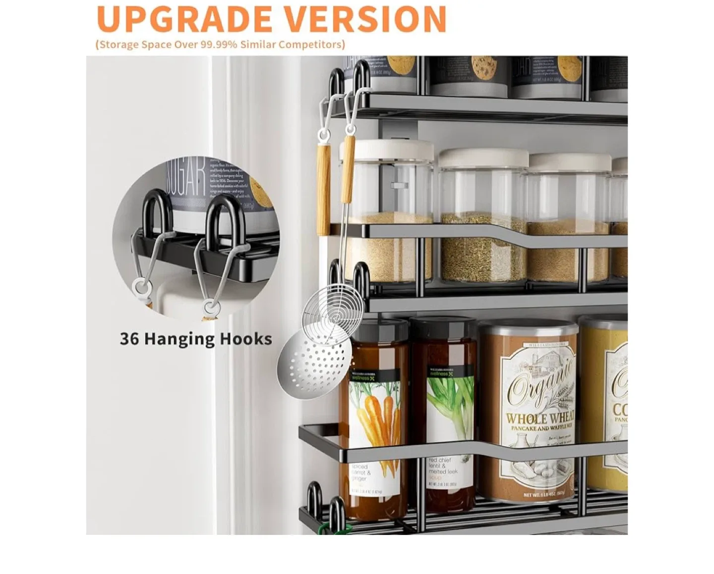 9-Tier Over The Door Organizer - Black image indicator(4)