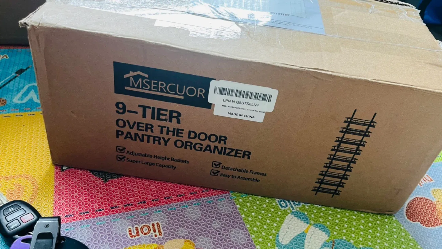 9-Tier Over The Door Organizer - Black image indicator(9)