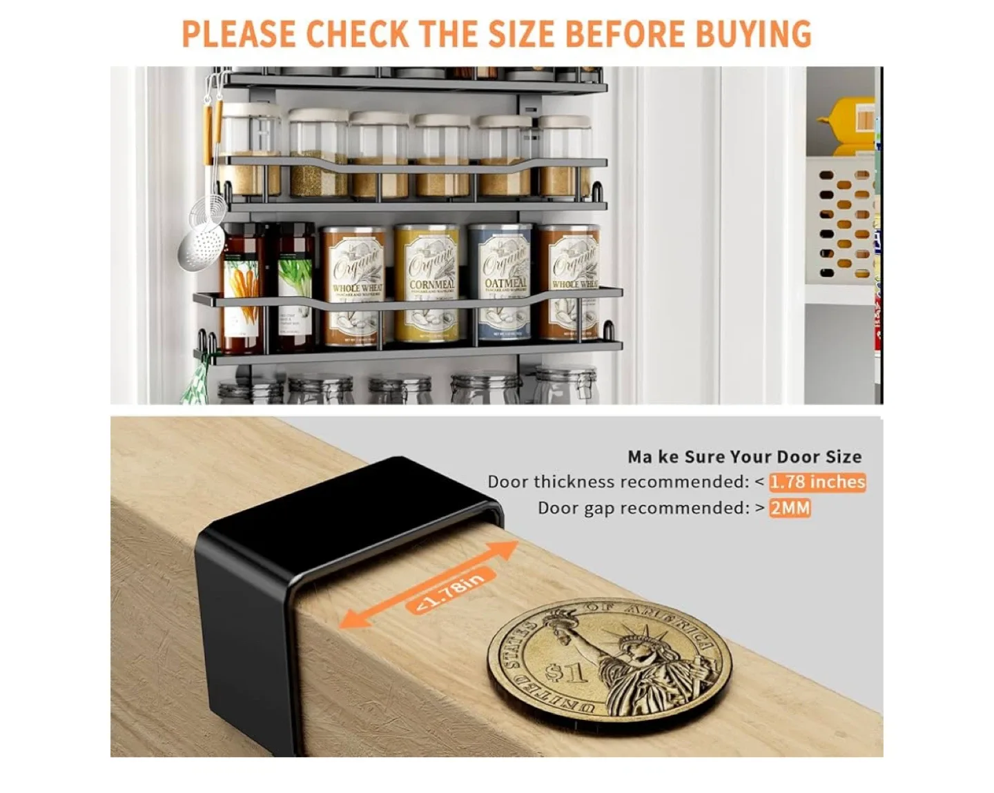 9-Tier Over The Door Organizer - Black image indicator(7)