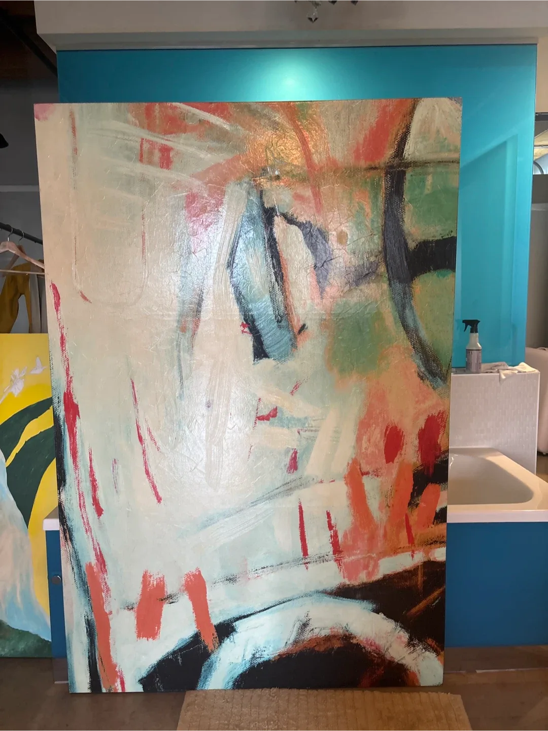 Large Abstract Painting on Canvas 4 x 6 ft image indicator(5)