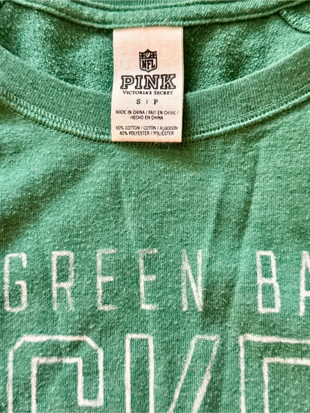 Green Bay Packers PINK Victoria's Secret Top - Size S image indicator(4)