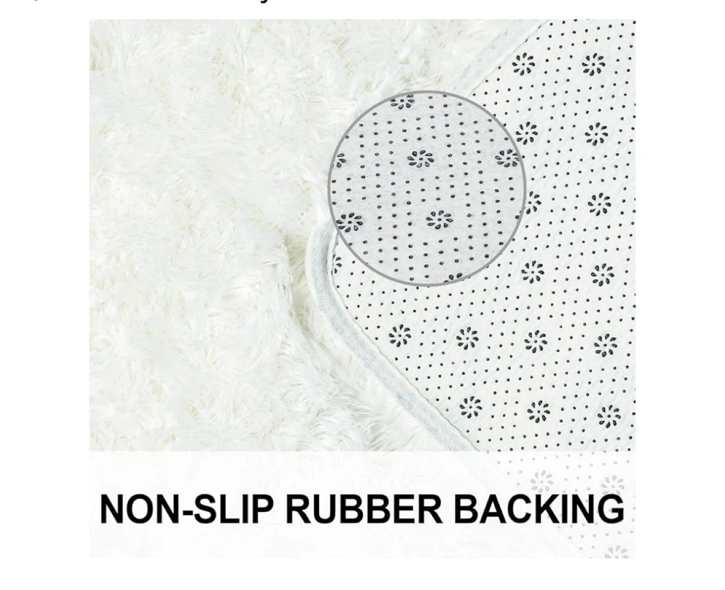 Fluffy White Area Rug - Soft & Skin Friendly image indicator(6)