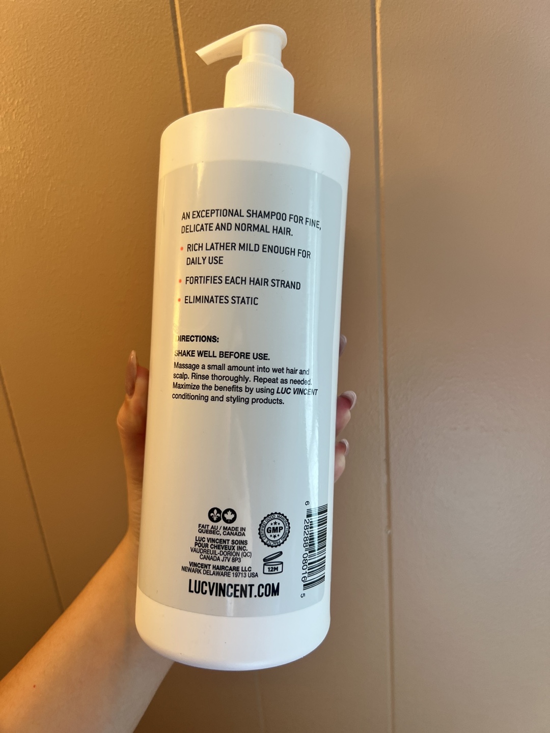 Luc Vincent UP! System Shampoo - 1 Litre - photo 3