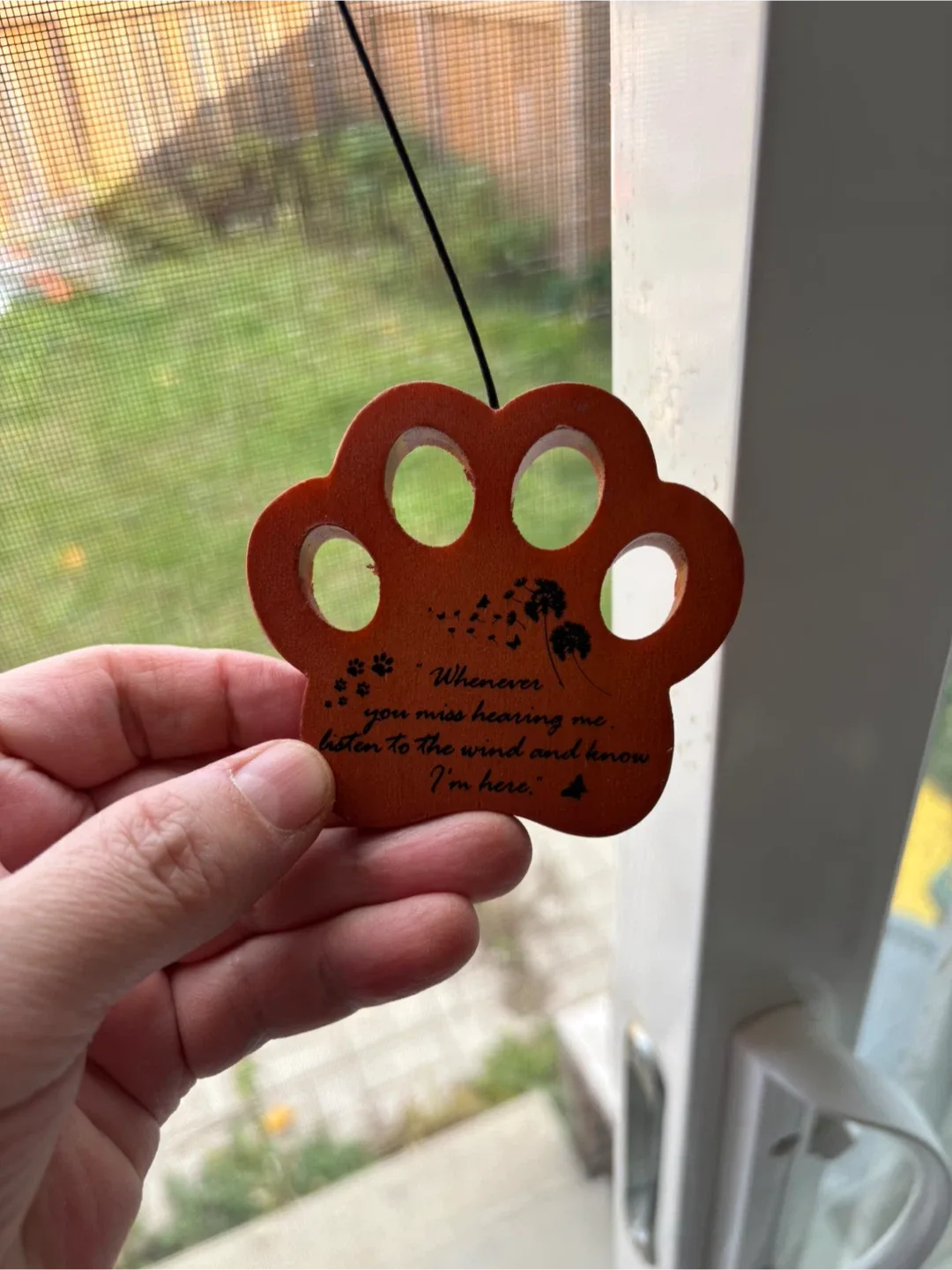 Memorial Dog Wind Chime – Paw Print Design image indicator(5)