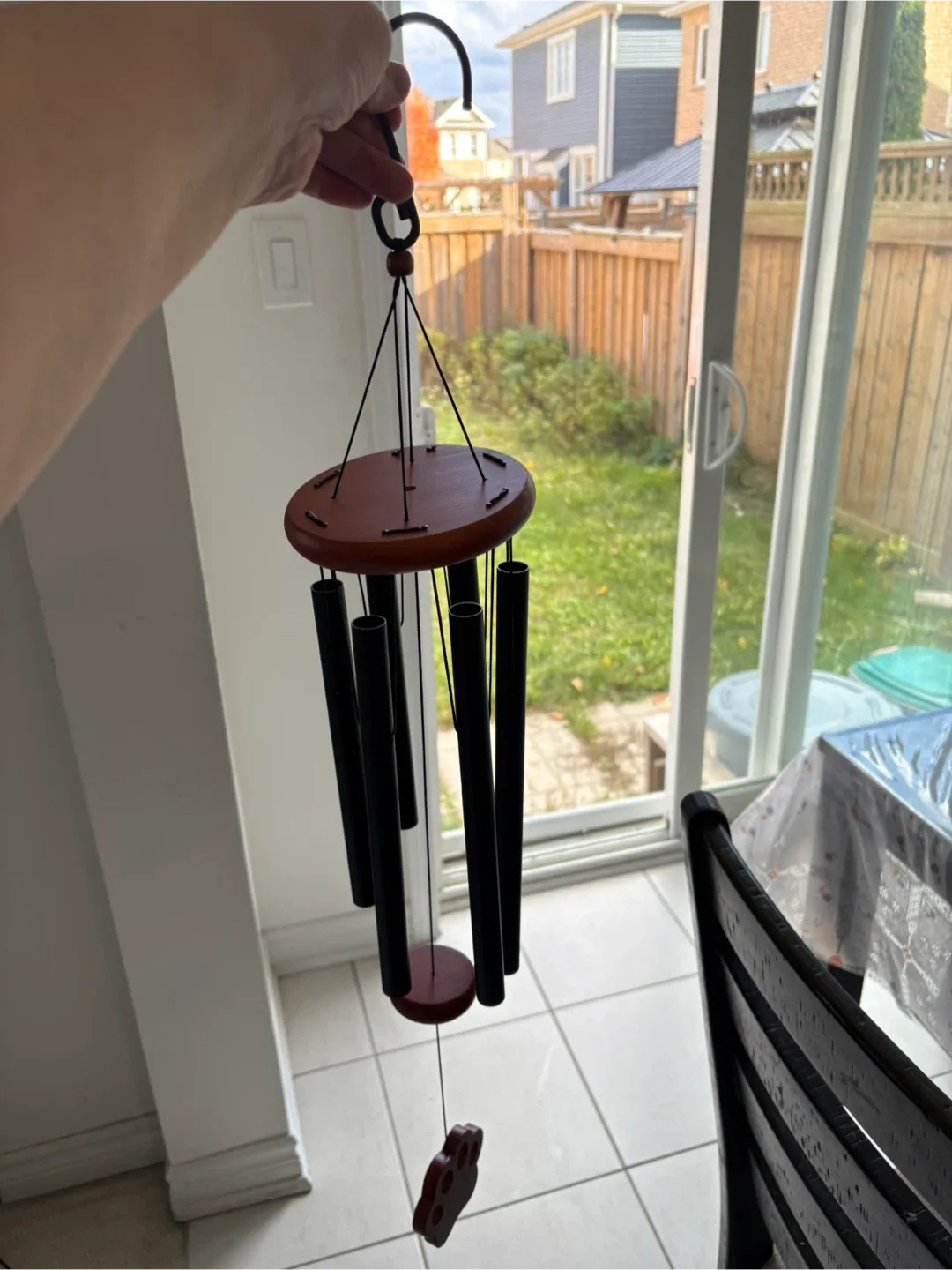 Memorial Dog Wind Chime – Paw Print Design image indicator(3)