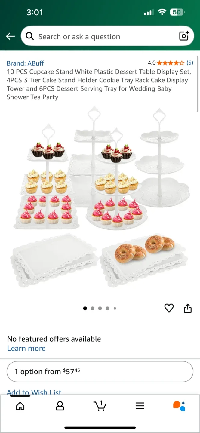 ABuff 10 PCS Cupcake Stand - NEW thumbnail