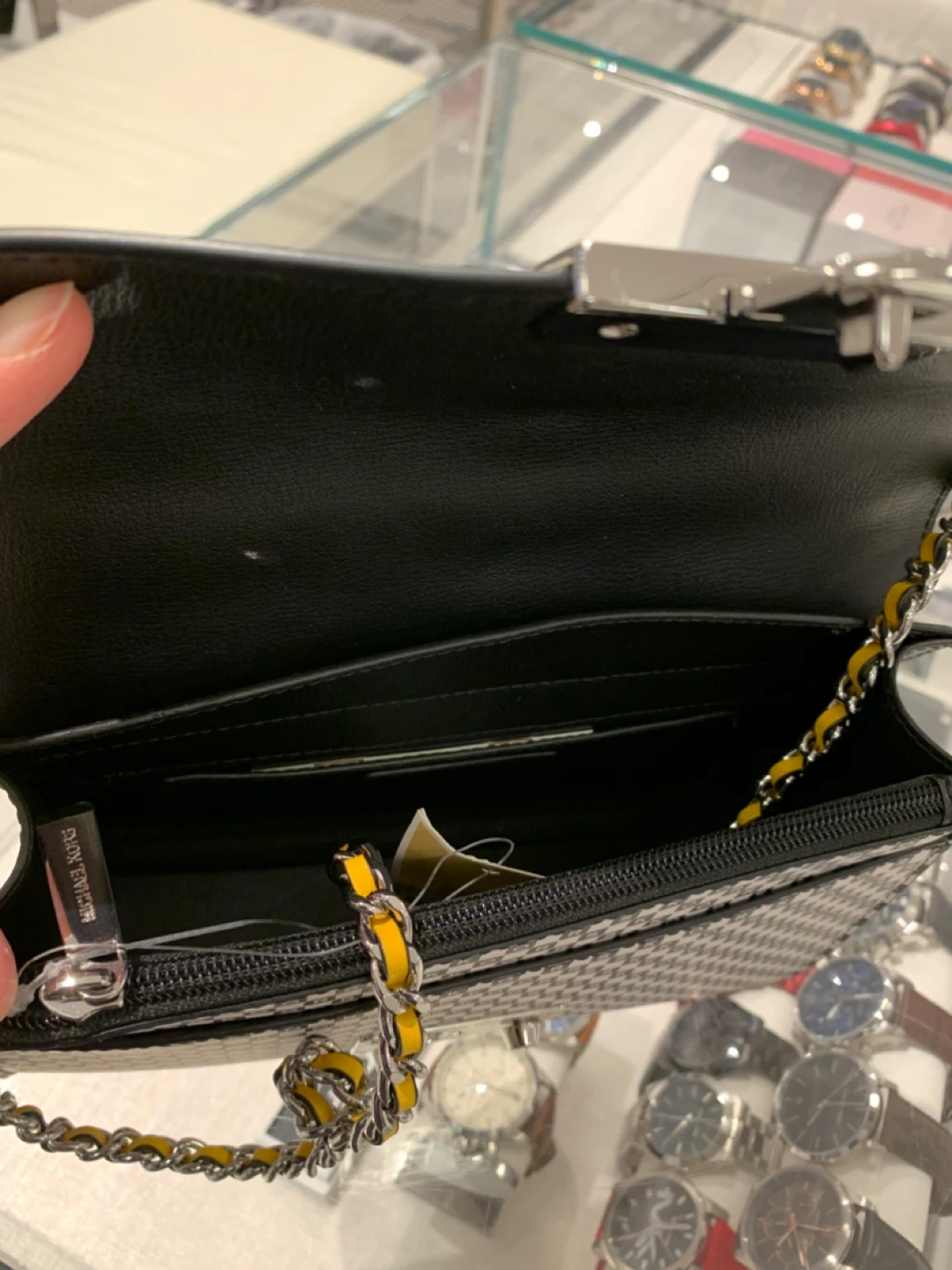 Brand New Michael Kors Black & White Crossbody Bag - photo 5