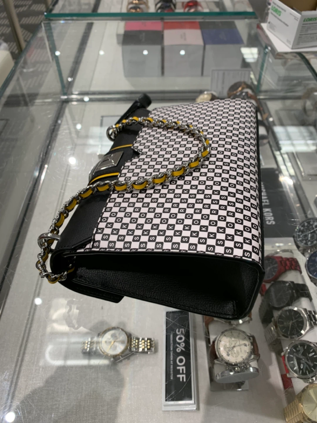 Brand New Michael Kors Black & White Crossbody Bag - photo 3