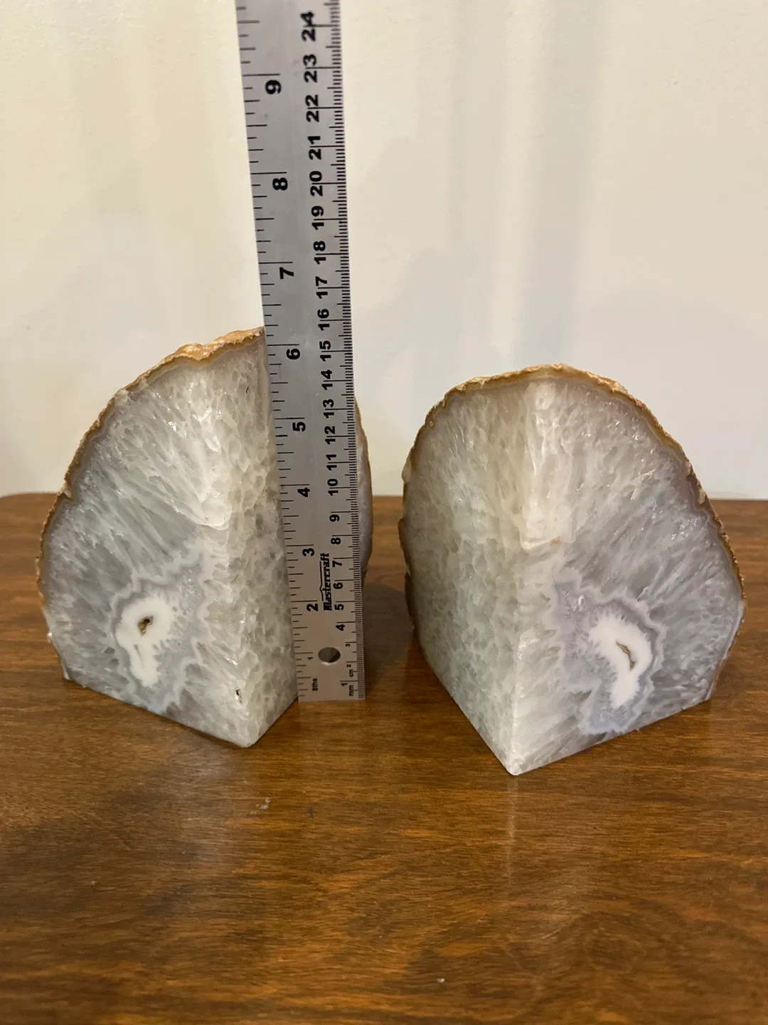 Agate Bookends - Natural Stone