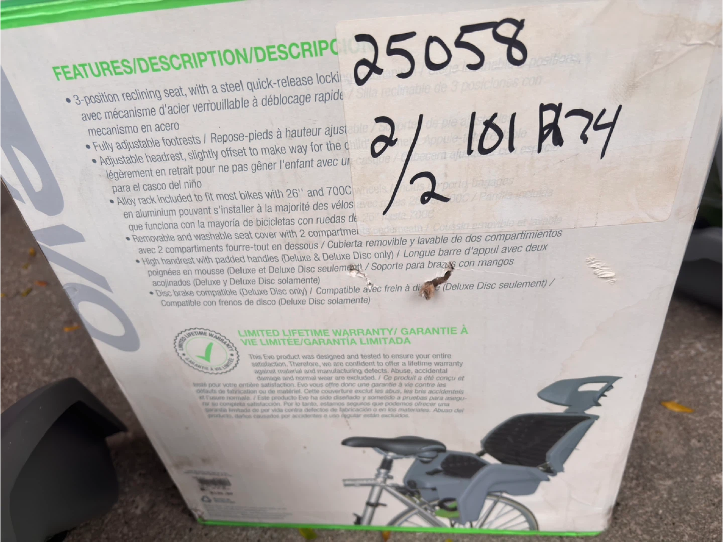 Evo Deluxe Child Bike Seat - photo 2
