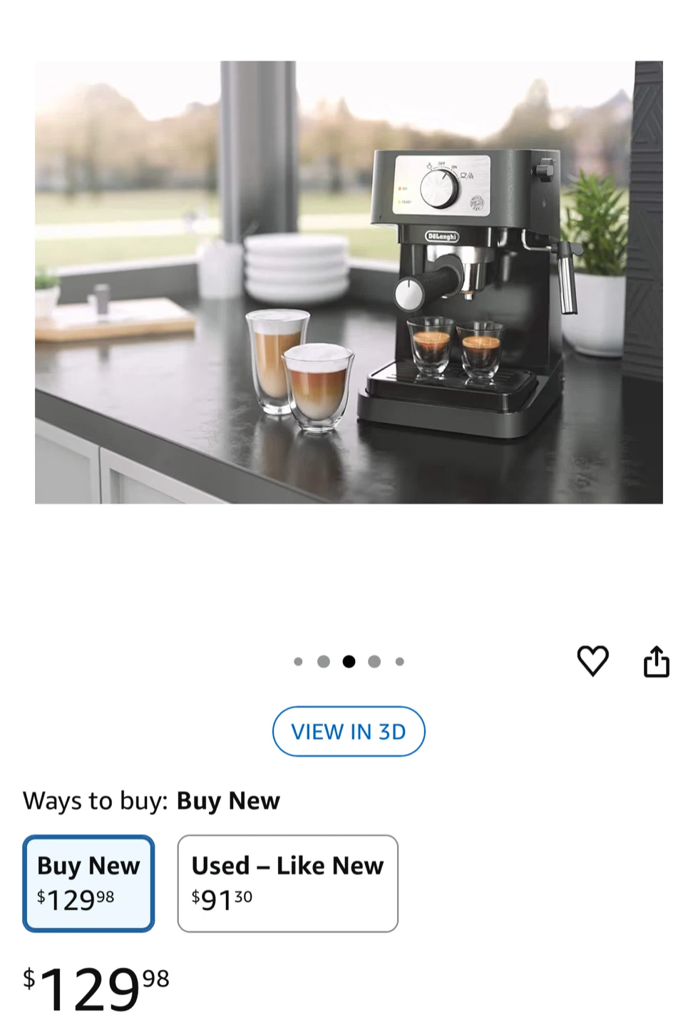 DeLonghi Espresso Machine - Like New - photo 2