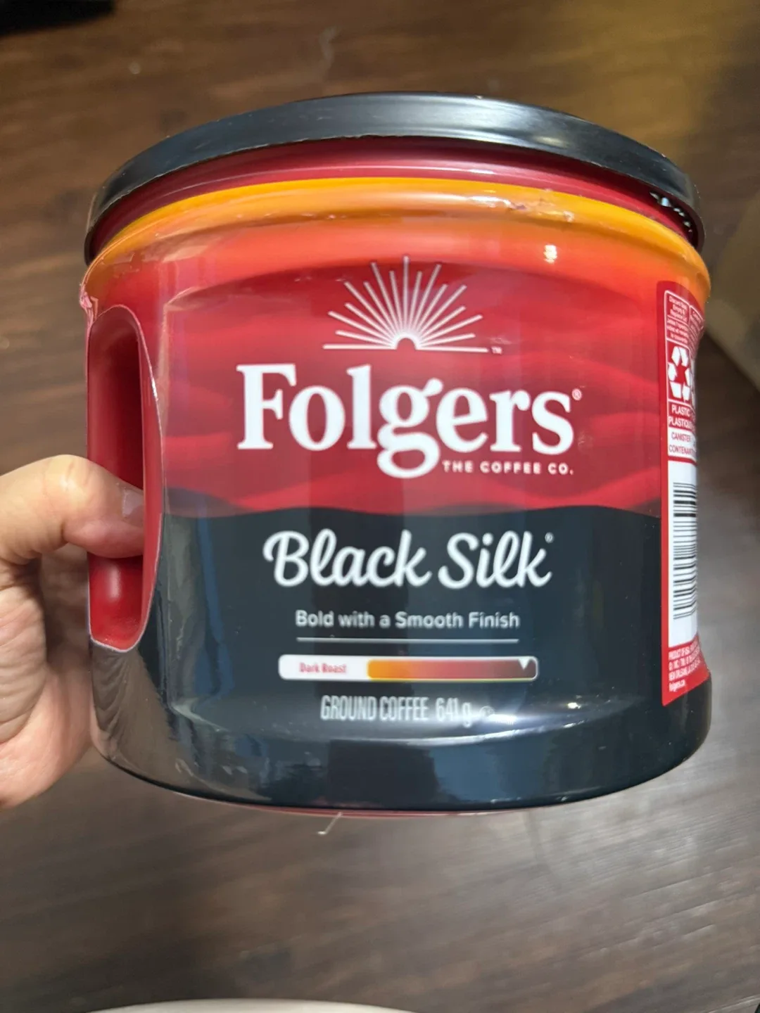 Folgers Black Silk Ground Coffee 641g thumbnail