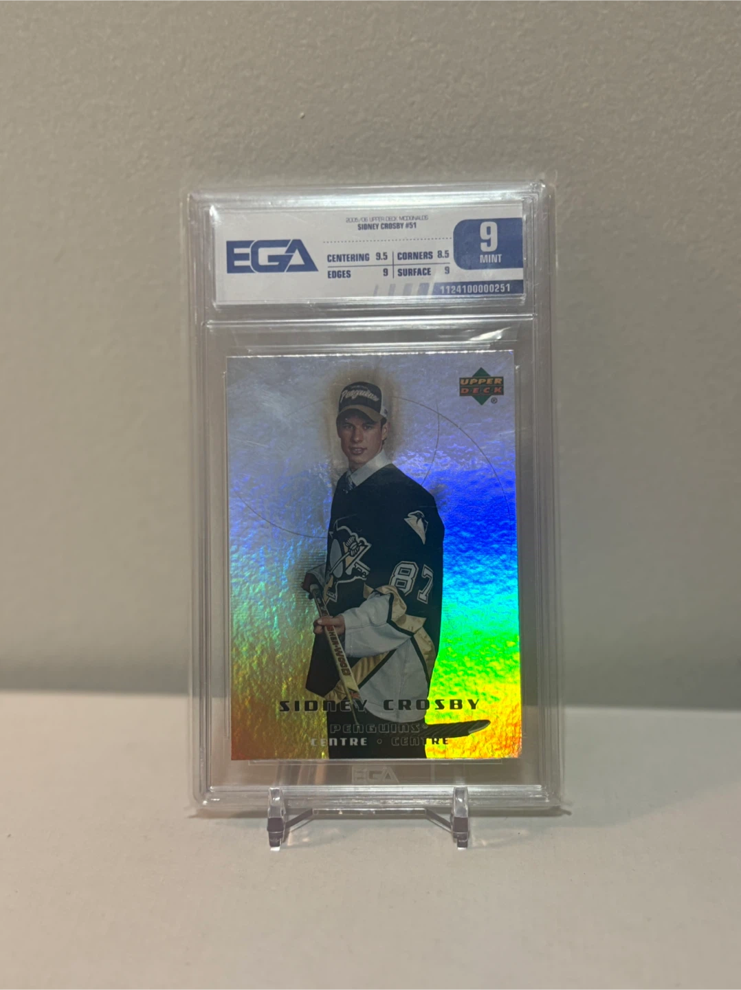 Sidney Crosby McDonald’s Rookie Upper Deck Hockey Card