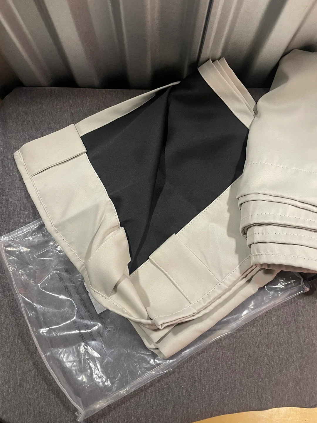 New Beige Blackout Curtains 52”x46” image indicator(2)