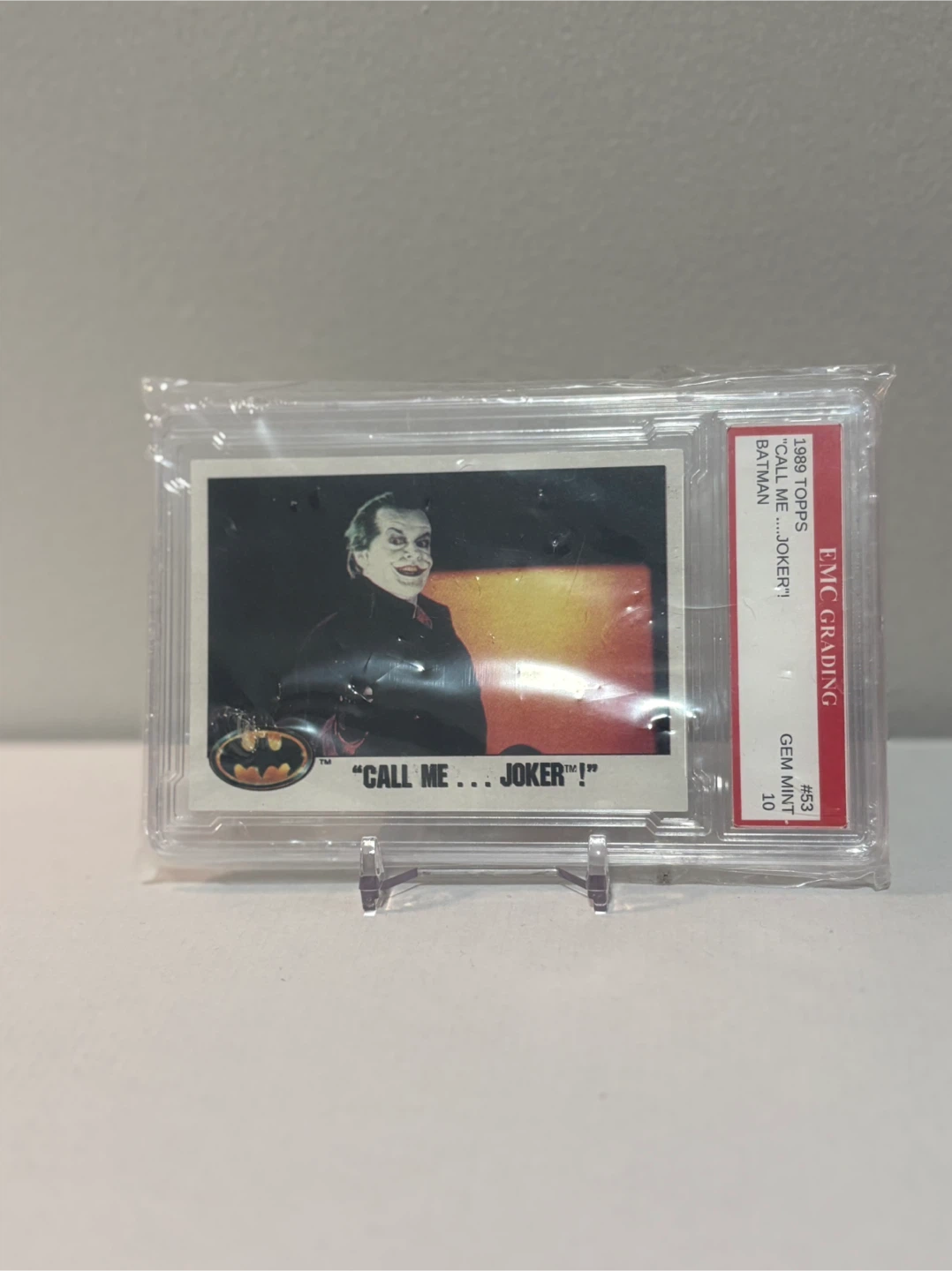 1989 Topps Batman "Call Me...Joker!" Trading Card