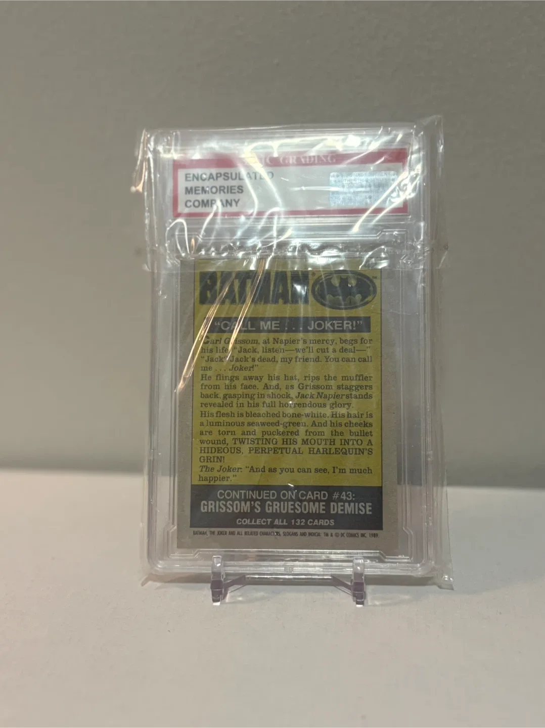 1989 Topps Batman "Call Me...Joker!" Trading Card image indicator(2)