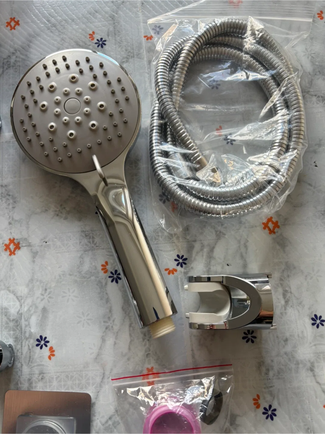 Modern Square Rain Shower Head Set – with Handheld Shower image indicator(4)