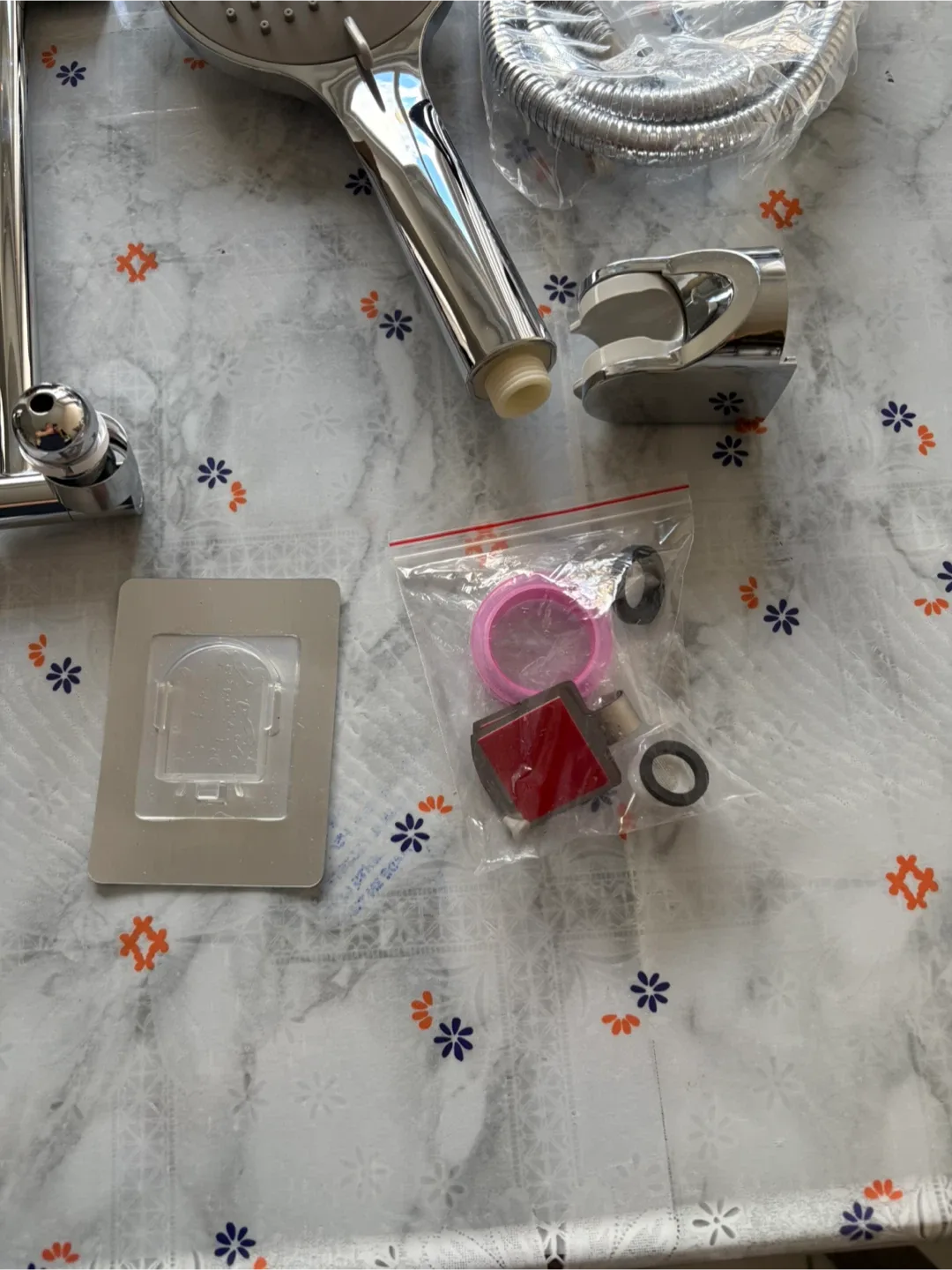 Modern Square Rain Shower Head Set – with Handheld Shower image indicator(5)