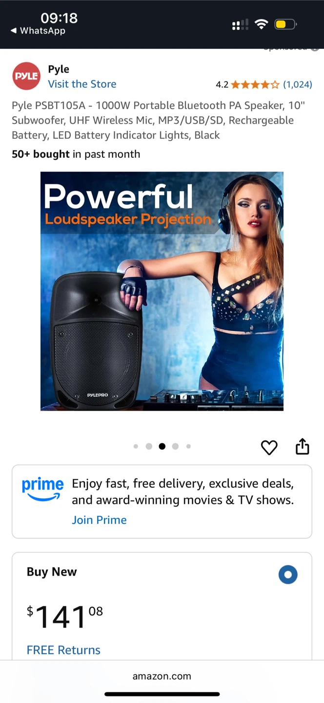 Pyle PSBT105A Portable Bluetooth PA Speaker - photo 4
