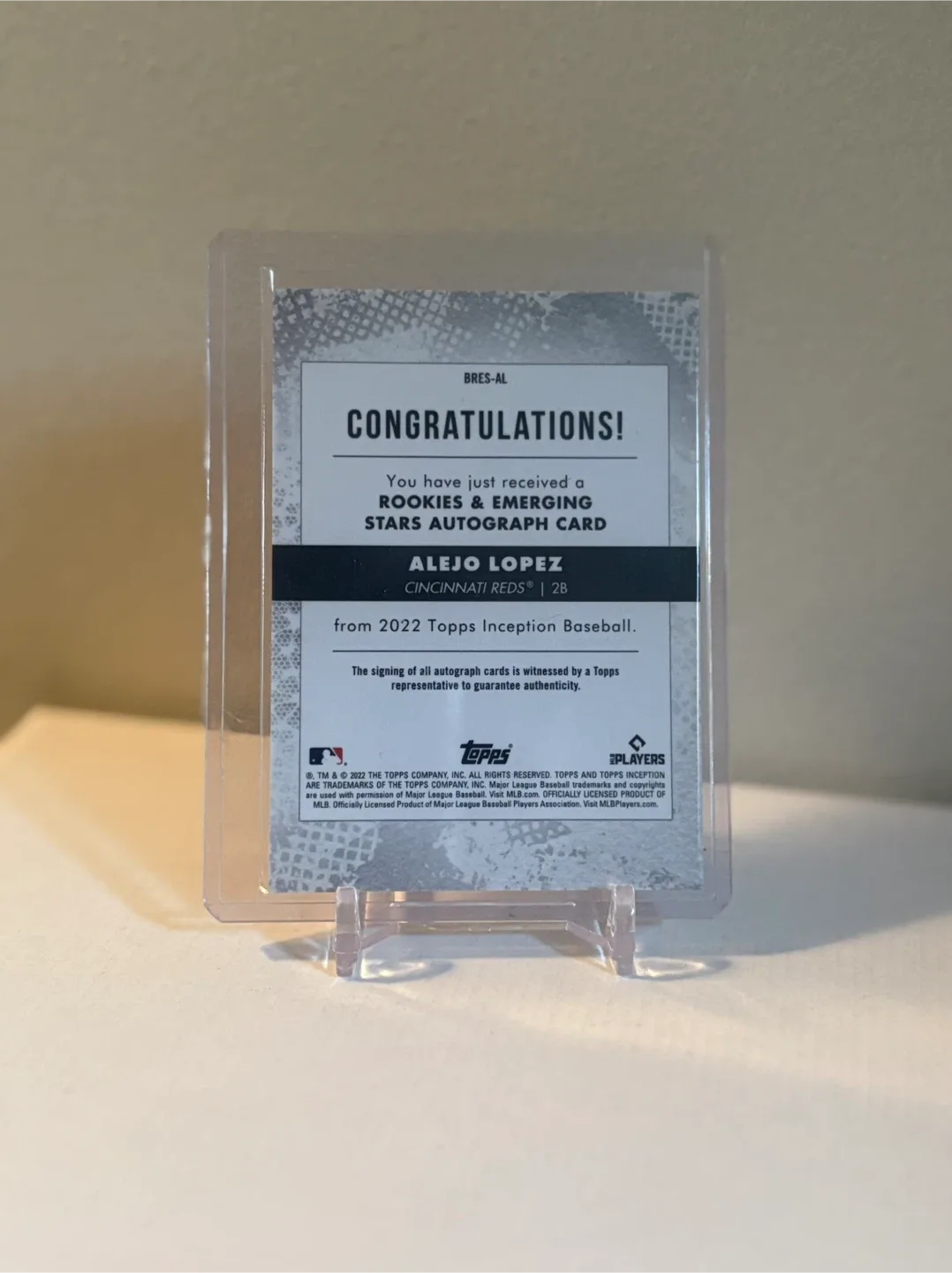 Alejo Lopez Autograph Rookie Card image indicator(2)