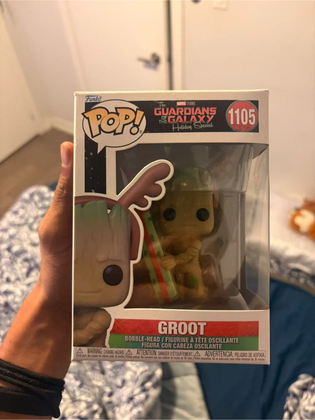 Funko Pop! Marvel Figures - Mr. Knight, Groot, Spider-Man image indicator(5)