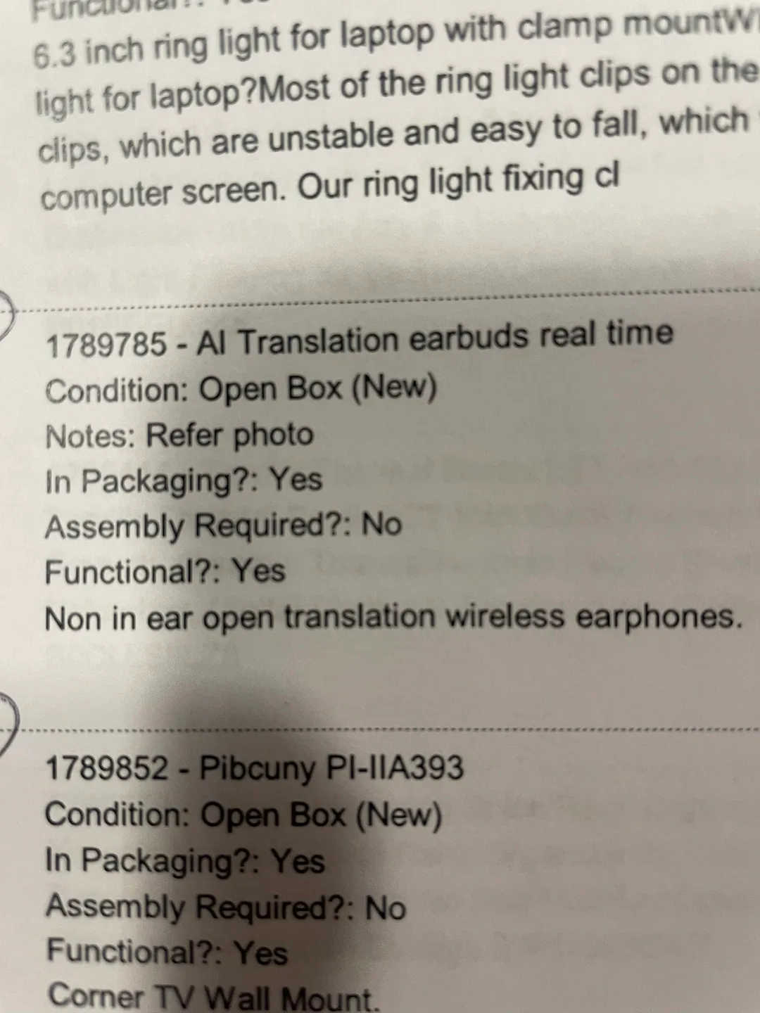 AI Translation Earbuds - New Open Box image indicator(3)